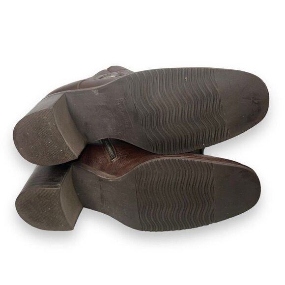 Naturalizer Square Toe Heeled Ankle Boots Brown 795N10 Women's 8M - Picture 8 of 11